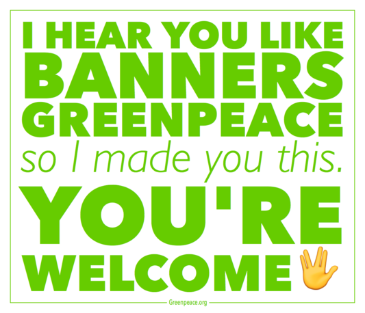 Greenpeace text macro's